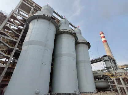 高爐錐柱旋切頂燃式熱風(fēng)爐